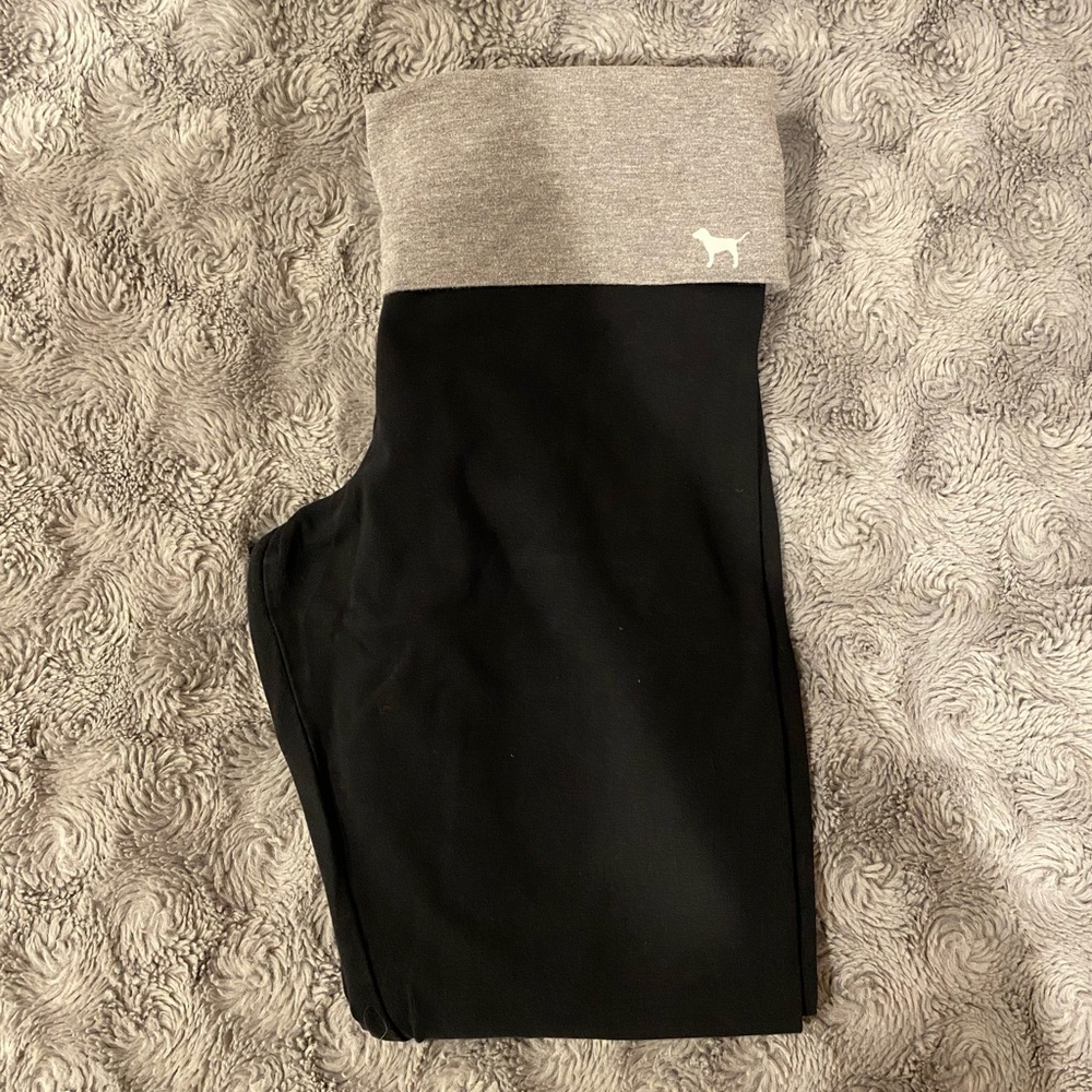 PINK Foldover Waist Yoga Pants